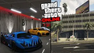 How to Customize the NEW Garage in GTA Online | 50 Car Garage GTA 5 Online | Change lighting color