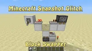 Minecraft 1.5 Block Swap Glitch