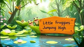 🐸 Five Little Froggies Jumping High 🐸 | Kid's rhyme | Nursery rhyme & kid's songs