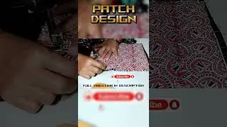 🧵✂️60 Sec Patch Design Tutorial | Sewing Stitch Hack #shorts #shortsfeed #shortvideo