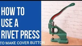 Easy way to make cover button using the rivet machine#youtubeshort#sewingequipment.
