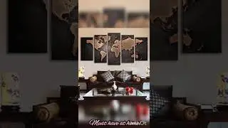 Get Your World Map Home Decor Today! | Masterpiece Interior Design| Amazing Cozy Home Decor #trend