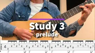 Beginner guitar || Study 2, prelude || Carcassi (link tab/standard in description)