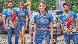 Dapper Varun Dhavan and Gorgeous Janhvi Kapoor Together for Bawaal Promotions