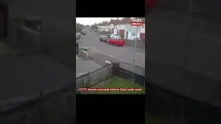 Cardiff riot: CCTV shows seconds before road crash that killed two teenage boys #shorts #trending