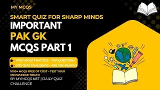 20 Most Important Pakistan General Knowledge MCQs | PPSC FPSC NTS Test Preparation | Pak GK 2025