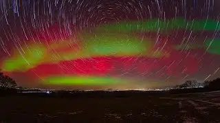 Grandioses Gastspiel von Lady Aurora in der Wagnerstadt. Sensationelle Polarlichter um Bayreuth.