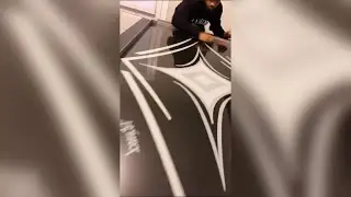 John Boyega playing Air Hockey with his sister