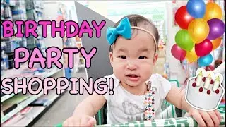 Shopping for Baby's FIRST BIRTHDAY PARTY!