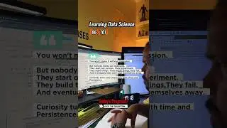 Learning Data Science 86 / 101. #datasciencejourney #techtransformation