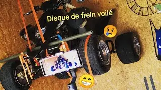 changement de mon disque de frein arri&egrave;re voil&eacute; 😫sur mon quad 460 dinli masai demon