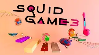 Squid Game 3 Theme Songs on new Amazing Instruments! Marble Music