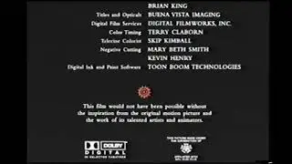Closing To The Lion King II Simba's Pride 1998 VHS (Version #1)