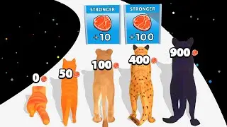 CAT EVOLUTION - Level Up Cats (Satisfying Mobile Game) Max Level Leopard!