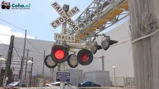 Spoorwegovergang New York 😍4K😍 //American Railway crossing