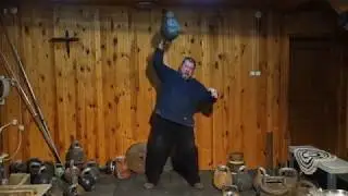60 KG KETTLEBELL BOTTOM UP PRESS WORKOUT ТРЕНИРОВКА ЖИМА НАПОПА С ГИРЕЙ 60 КГ