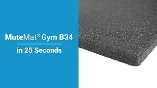 MuteMat&reg; Gym B34 - Soundproofing Products for Gym Floors in 25 Seconds