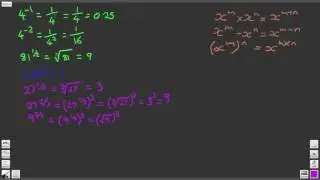 Maths Tutorial: Laws of Indices, Worksheet Answers Q4