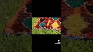Handwoven Vintage Moroccan Rug &ndash; Authentic Berber Design