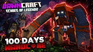 I Survived 100 Days in DAWNCRAFT in Hardcore Minecraft!