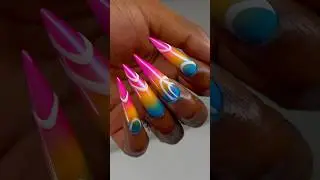 Random colors nail challenge!! 💅🏽👀 #nails