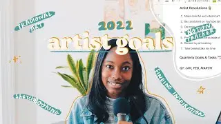 ARTIST GOALS 2022 ✰ How I'm Keeping Track with Notion