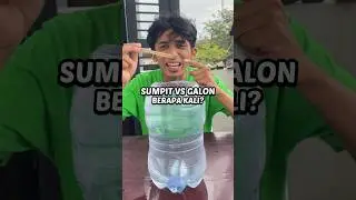 Galon VS sumpit #hiburan #funny #hiburansegar #experimnent #challenge