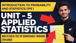 How to Solve Test of Significance | Working Explained | Applied Statistics Unit 5 | IPS 3rd Semester