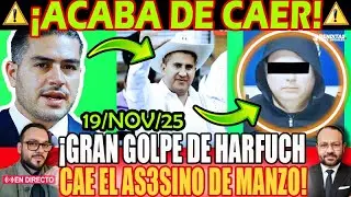 GRAN GOLPEEE &iexcl; Harfuch lo ANUNCIA ACABA DE CAE el AUTOR INTELECTUAL del AS3SINATO de Carlos Manzo !