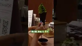 When you&rsquo;re so nervous not to drop your matcha dessert while claiming it 😭🍵 #MatchaGirly #MatchaPH
