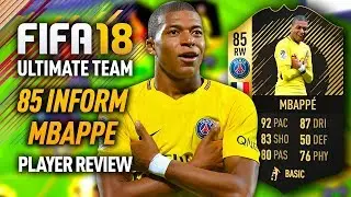 FIFA 18 IF MBAPPE (85) *POSITION CHANGE* PLAYER REVIEW! FIFA 18 ULTIMATE TEAM!