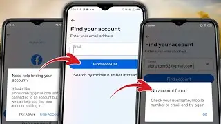Восстановление Facebook. Учетная запись не найдена. Проверьте свое имя пользователя, номер мобиль...