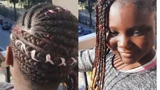 DIY Protective Style: LEMONADE BRAIDS ON SHORT NATURAL 4C HAIR | Feed in Method