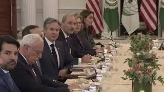Blinken meets with a joint League of Arab States 12.08.2023