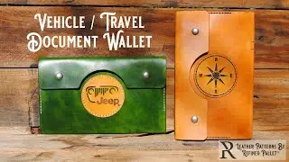 Leather Vehicle Documents Wallet Tutorial by Refined Pallet®