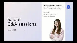 Saidot Q&A: Managing AI risks with Saidot