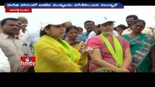 Smitha Sabharwal Inspects Haritha Haram Plants in Kamareddy | Nizamabad Dist | HMTV