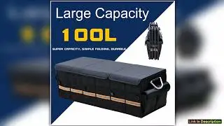 100L 66L Car Trunk Organizer Foldable Heavy Duty Durable Sturdy Collapsible Reflective Strip Storag
