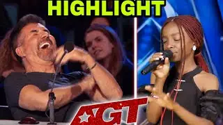 INCREDIBLE Neilla&rsquo;s worship performance left Simon Cowell shaken on AGT. Highlights. #talent 