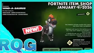 *NEW* DINOSAUR SIDEKICK+EMOTE! FORTNITE ITEM SHOP (January 9, 2026)