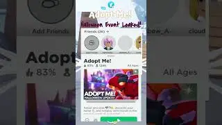 ADOPT ME! Halloween Event Leaked 2022... #shorts