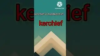 Kerchief vs Handkerchief|Difference|#shorts #english #noun
