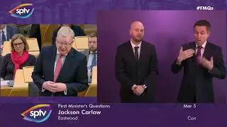 First Minister's Questions BSL - 5 March 2020