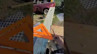 How to cut a 45&deg; angle to90&deg; on a rail deck #shorts