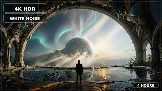 Eerie-Beautiful Alien Megastructure (4 Hours) | 4K HDR White Noise