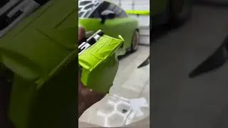 GT R Emblem Wrapped in KPMF Metro Dynamic Lime Green 👏