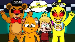 ¡ESTAMOS ATRAPADOS EN LA PIZZERÍA DE FNAF! 😭😱 | SRGATO Y FLORCITA10 ESCAPAN EN MINECRAFT