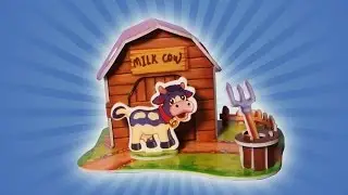 Весёлая ферма. Домик для коровы/Children's games. House for cows МанкитуИгры # 21