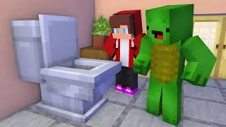 MAIZEN : 24 Hours Toilet Life - Minecraft Animation JJ & Mikey