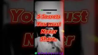 5 Secrets You Must never Share😳What is Best #lifeadvice #emotionalintelligence #lifetips #lifeskills